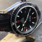Custom SuperMatte Teju Lizard Watch Strap for Omega Planet Ocean 45.5 Co-Axial