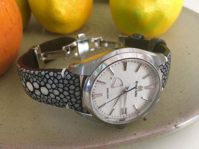 Grand Seiko SBGA211 Snowflake on Stingray watch Strap