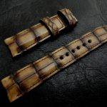 Hand Antiqued Alligator Finish for Your Custom Straps