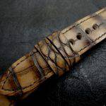 Hand Antiqued Alligator Finish for Your Custom Straps