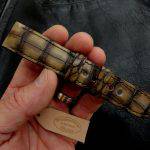 Hand Antiqued Alligator Finish for Your Custom Straps