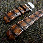 Hand Antiqued Alligator Finish for Your Custom Straps
