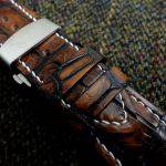 Hand Antiqued Alligator Finish for Your Custom Straps