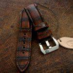 Hand Antiqued Alligator Finish for Your Custom Straps