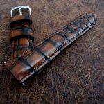 Hand Antiqued Alligator Finish for Your Custom Straps