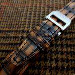 Hand Antiqued Alligator Finish for Your Custom Straps