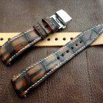 Hand Antiqued Alligator Finish for Your Custom Straps