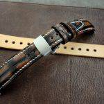 Hand Antiqued Alligator Finish for Your Custom Straps