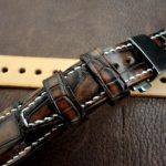 Hand Antiqued Alligator Finish for Your Custom Straps