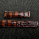 Hand Antiqued Alligator Finish for Your Custom Straps