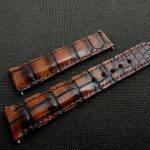 Hand Antiqued Alligator Finish for Your Custom Straps