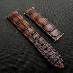 Hand Antiqued Alligator Finish for Your Custom Straps