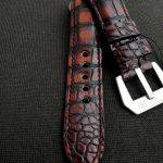 Hand Antiqued Alligator Finish for Your Custom Straps
