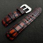 Hand Antiqued Alligator Finish for Your Custom Straps