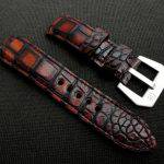 Hand Antiqued Alligator Finish for Your Custom Straps