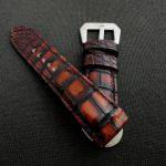 Hand Antiqued Alligator Finish for Your Custom Straps