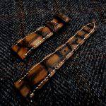 Hand Antiqued Alligator Finish for Your Custom Straps
