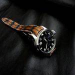 Hand Antique finish Alligator for IWC Big Pilot with Integrated fit