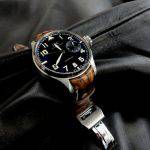 Hand Antique finish Alligator for IWC Big Pilot with Integrated fit