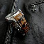 Hand Antique finish Alligator for IWC Big Pilot with Integrated fit