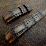 Hand Antiqued Alligator Finish for Your Custom Straps