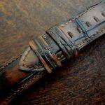 Hand Antiqued Alligator Finish for Your Custom Straps