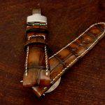 Hand Antiqued Alligator Finish for Your Custom Straps