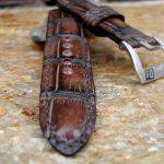 Hand Antiqued Alligator Finish for Your Custom Straps