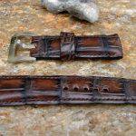 Hand Antiqued Alligator Finish for Your Custom Straps