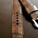 Hand Antiqued Alligator Finish for Your Custom Straps