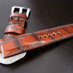 Hand Antiqued Alligator Finish for Your Custom Straps