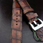 Hand Antiqued Alligator Finish for Your Custom Straps