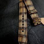 Hand Antiqued Alligator Finish for Your Custom Straps