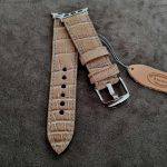 Apple watch strap Made from Bamboo Nile Crocodile