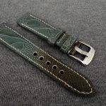Straps Made From Martinique Bleu Ostrich Leg