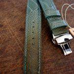 Straps Made From Martinique Bleu Ostrich Leg
