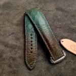 Straps Made From Martinique Bleu Ostrich Leg