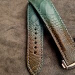 Straps Made From Martinique Bleu Ostrich Leg