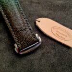 Straps Made From Martinique Bleu Ostrich Leg