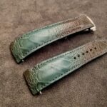 Straps Made From Martinique Bleu Ostrich Leg