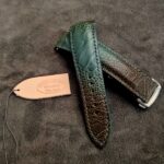 Straps Made From Martinique Bleu Ostrich Leg