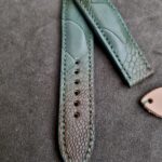 Straps Made From Martinique Bleu Ostrich Leg