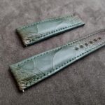 Straps Made From Martinique Bleu Ostrich Leg