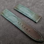 Straps Made From Martinique Bleu Ostrich Leg