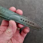 Straps Made From Martinique Bleu Ostrich Leg