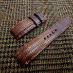 Custom Watch strap for Panerai - Vintage Dakar Teju Lizard