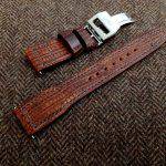 Custom Watch strap for IWC Big Pilot - Vintage Dakar Teju Lizard
