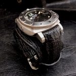 Black Two-Tone Sharkskin Bund strap for PAM243