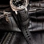 Black Two-Tone Sharkskin Bund strap for PAM243