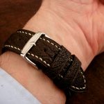 Jurassic-Chocolate-African-Goat-Leather-Watch-Strap-for-iwc-big-pilot-9